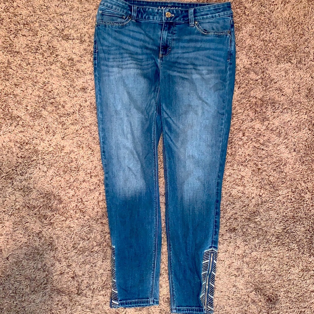 WHBM skinny crop jeans